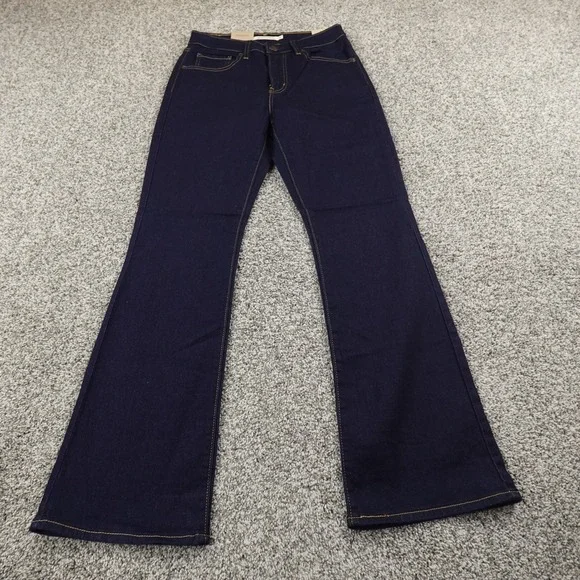 NEW Levis Jeans Womens 27 Blue Denim Pants 725 High Rise Boot Stretch Western - Picture 2 of 15